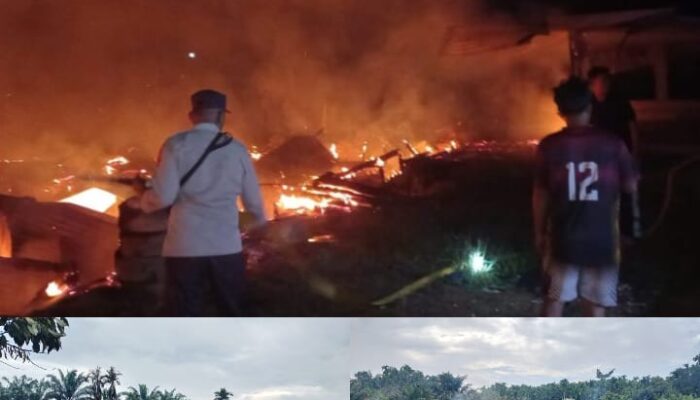 “Kebakaran Hebat di Nibung Putih, Lansia Tewas Terpanggang di Dalam Rumah”