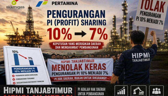 Penurunan PI Migas 10 ke 7 Persen Tuai Penolakan, HIPMI Tanjab Timur: PAD Jambi Terancam Hilang