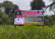 Cegah Karhutla dan Kerusakan Hutan, Desa Pematang Rahim Pasang Papan Larangan
