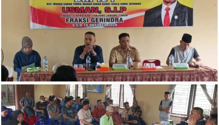 Serap Keluhan Warga Muara Sabak Ulu, Usman Siap Perjuangkan Aspirasi Infrastruktur hingga Pelayanan Publik