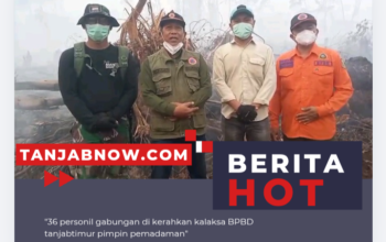 Dua Titik Karhutla di Sadu Belum Terkendali, Kalaksa BPBD Amri Juhardi Pimpin Pemadaman