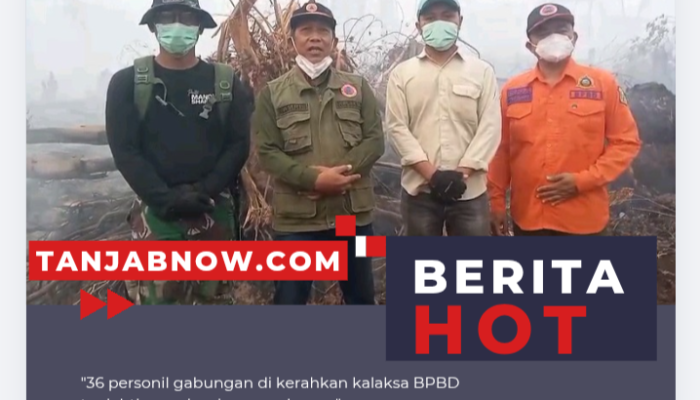 Dua Titik Karhutla di Sadu Belum Terkendali, Kalaksa BPBD Amri Juhardi Pimpin Pemadaman